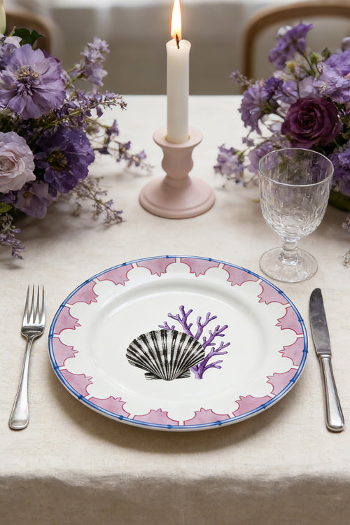Small Plate-Coral & Shell【Pre-order】