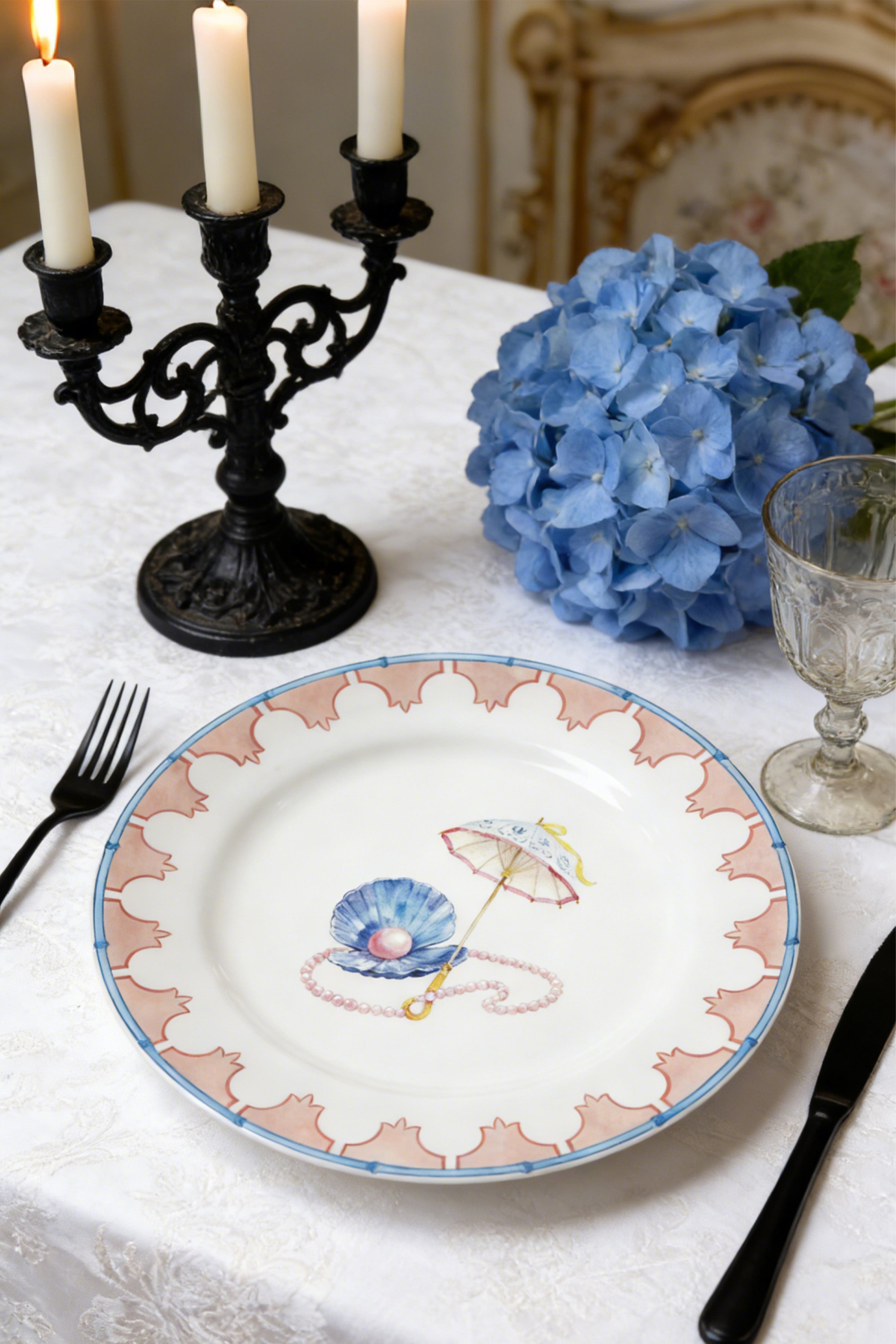 Versatile Ceramic Platter – Shell & Pearl