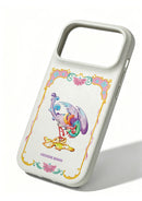 Handcrafted Full-Wrap White Lambskin Case - Graceful Crane