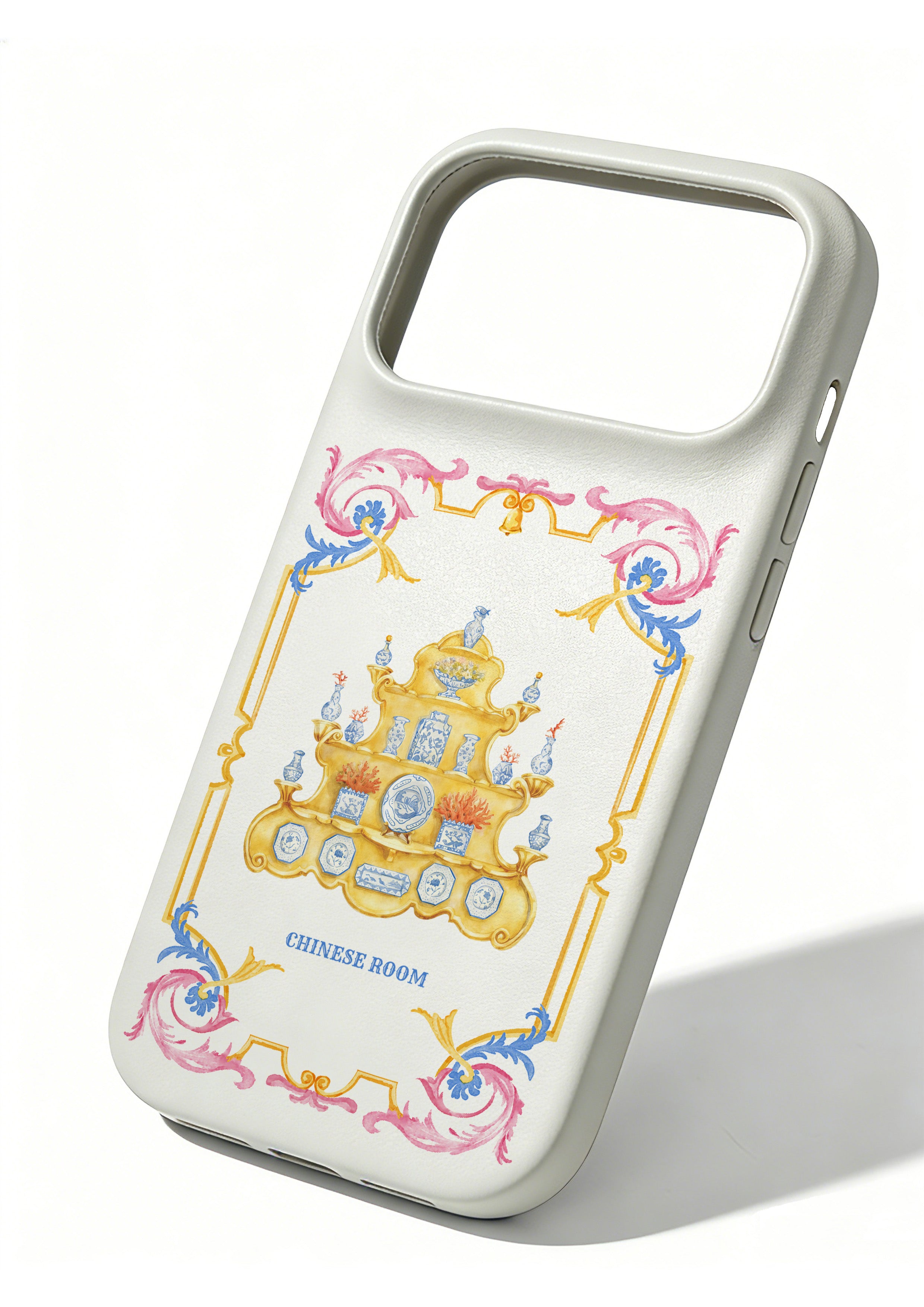 Handcrafted Full-Wrap White Lambskin Case - The Curio Cabinet