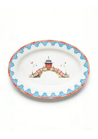 Oval Platter –Garden Stone Bridge【Pre-order】