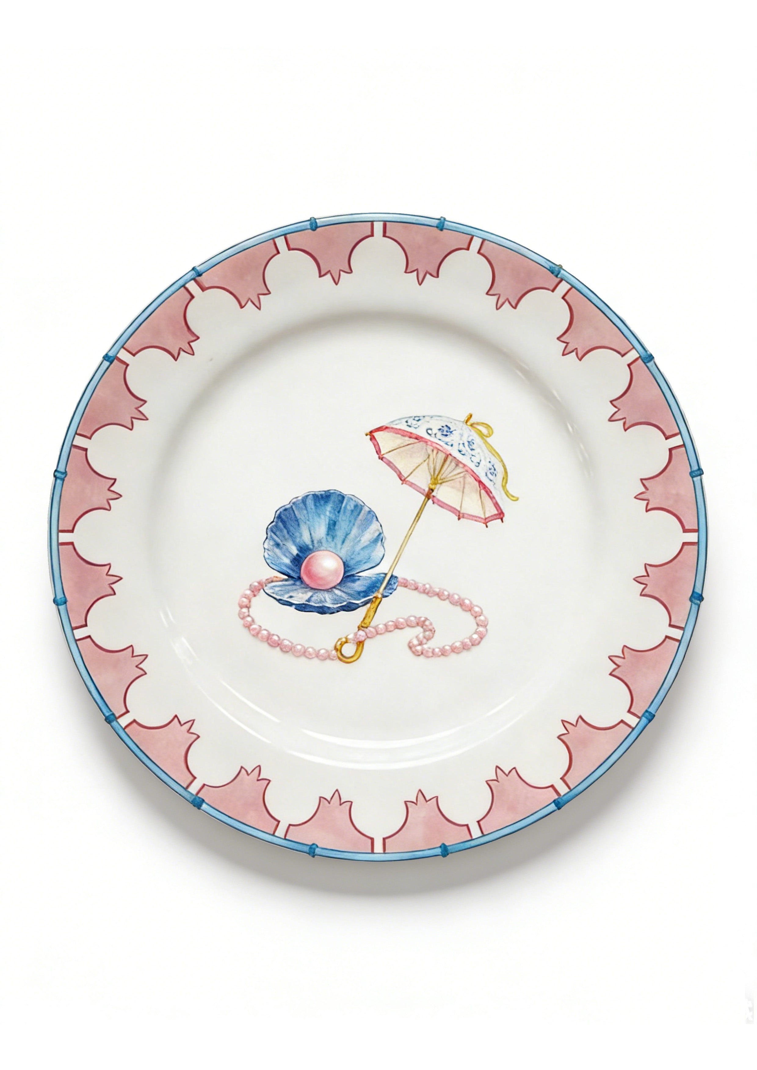 Versatile Ceramic Platter – Shell & Pearl