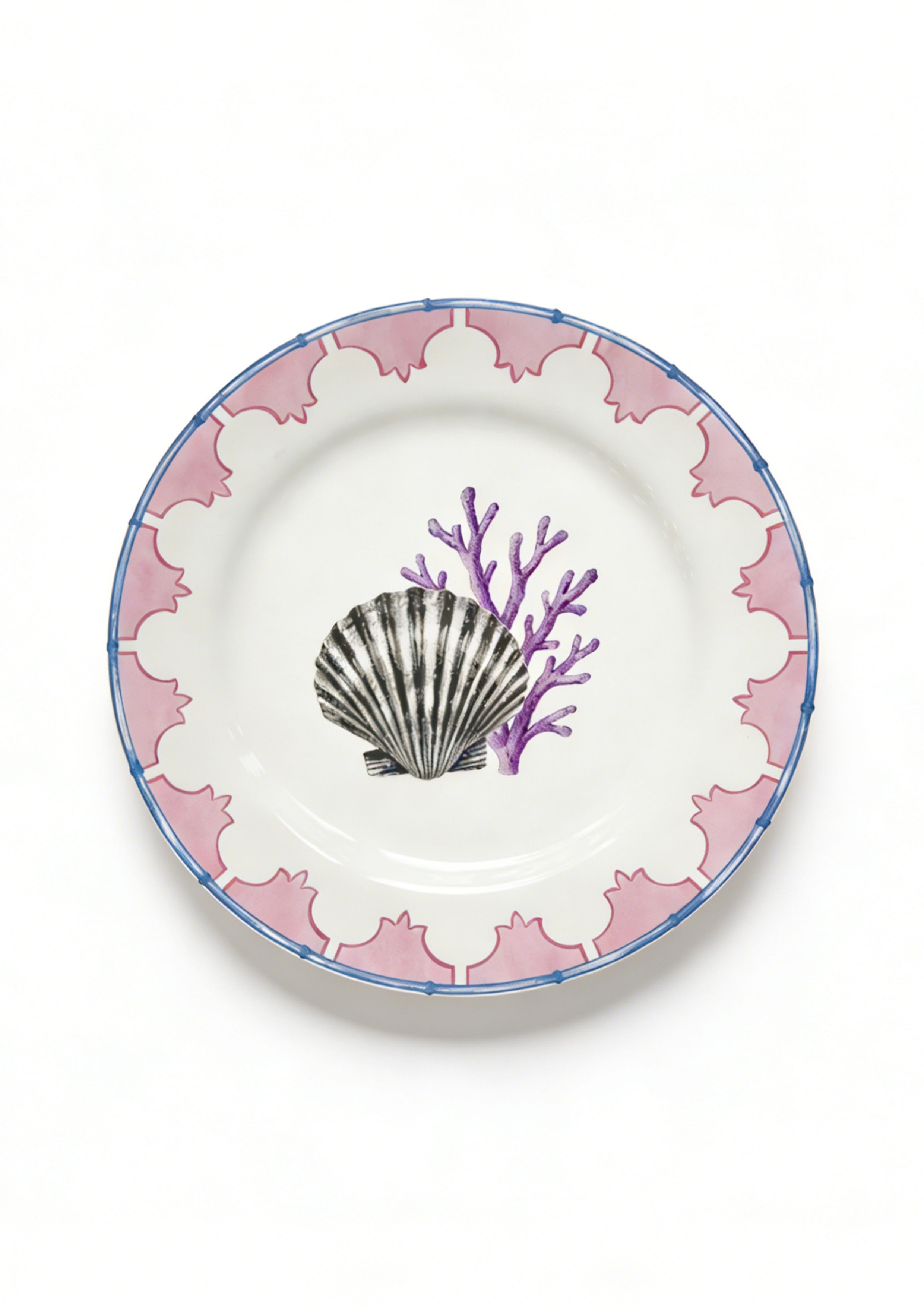 Small Plate-Coral & Shell【Pre-order】