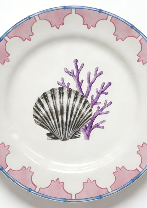 Small Plate-Coral & Shell【Pre-order】