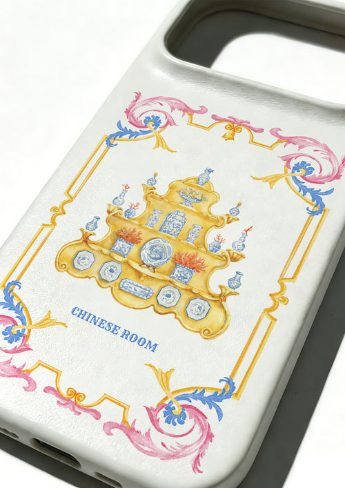 Handcrafted Full-Wrap White Lambskin Case - The Curio Cabinet