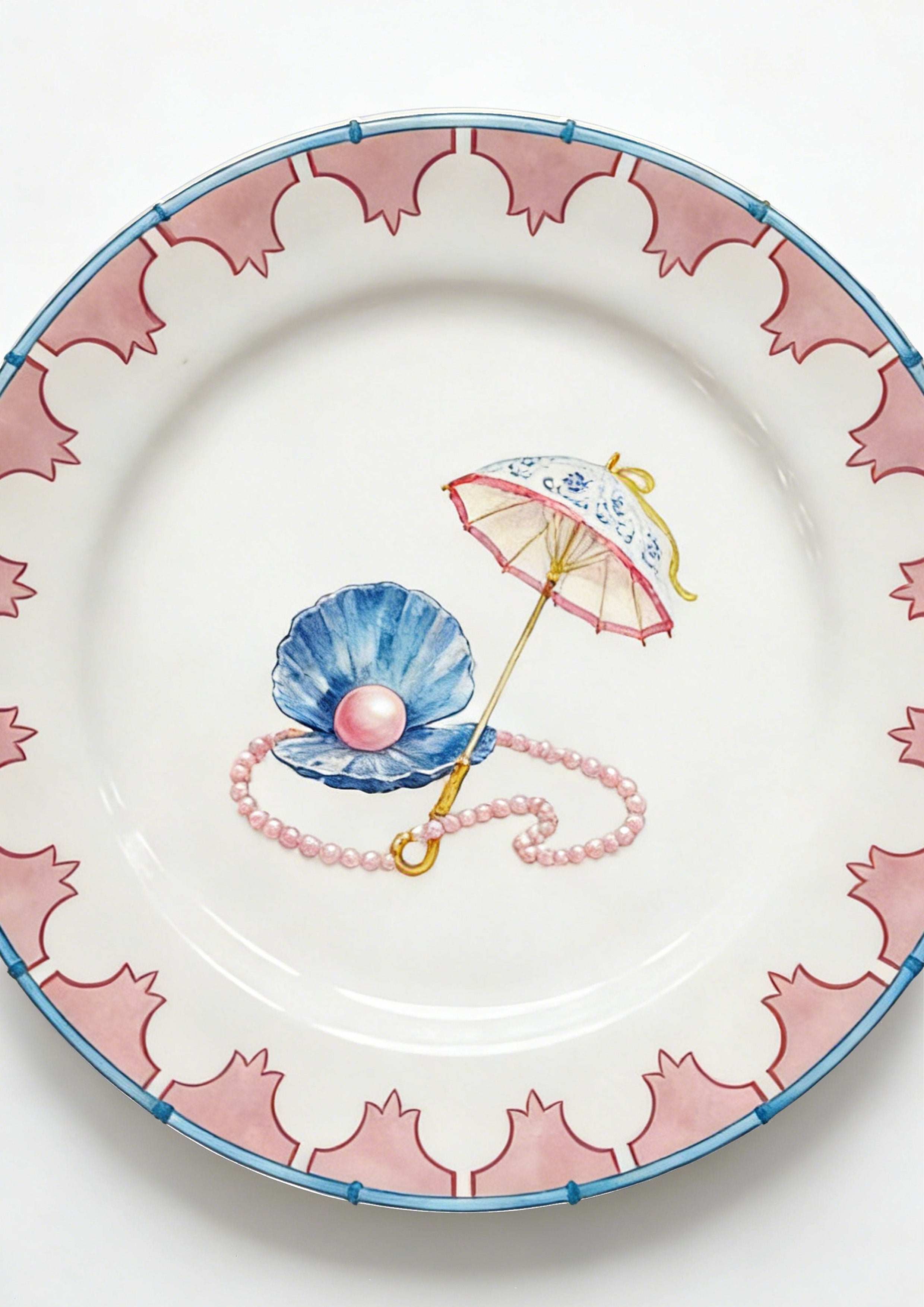 Versatile Ceramic Platter – Shell & Pearl