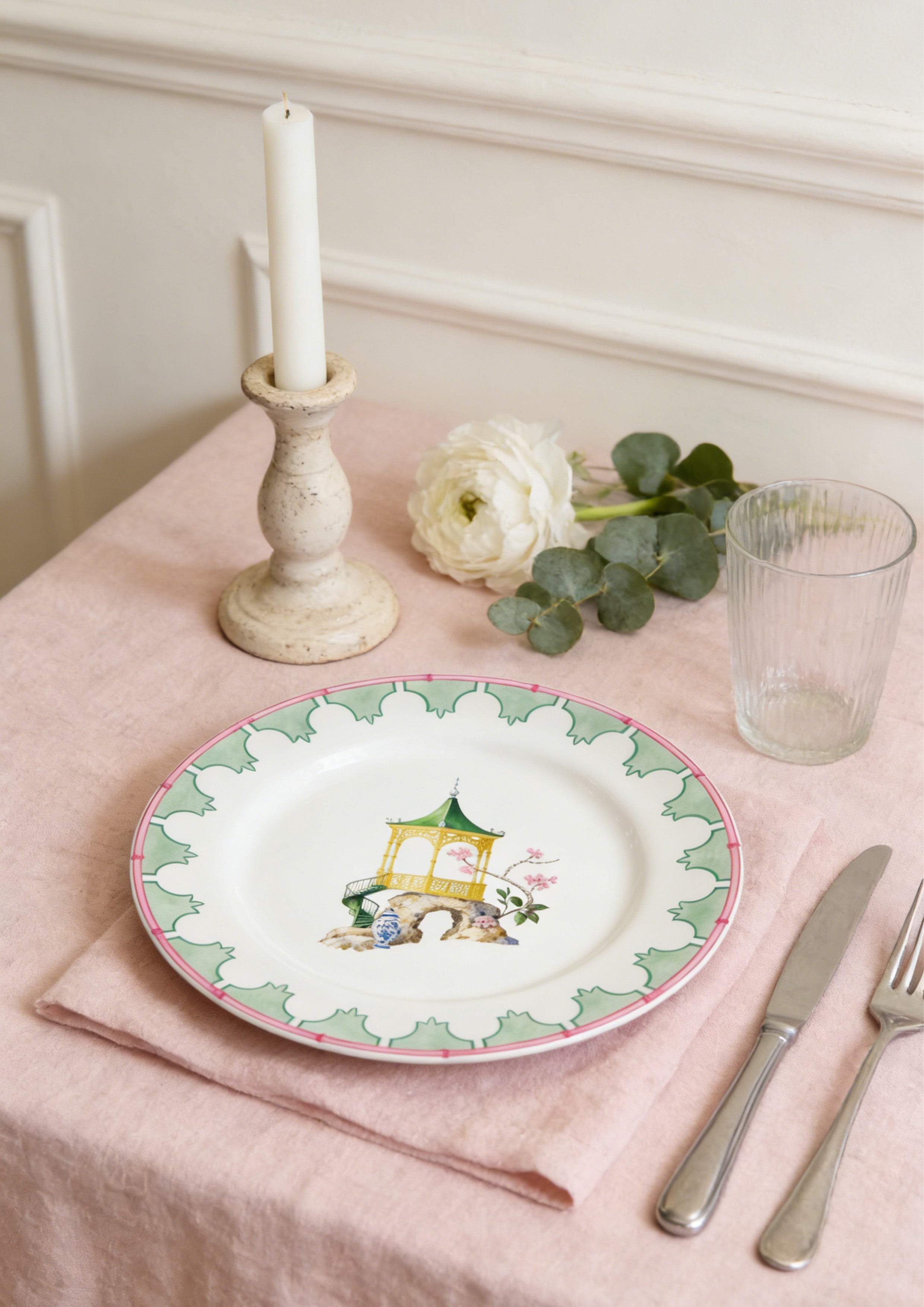 Versatile Ceramic Platter– Green Pavilion【Pre-order】