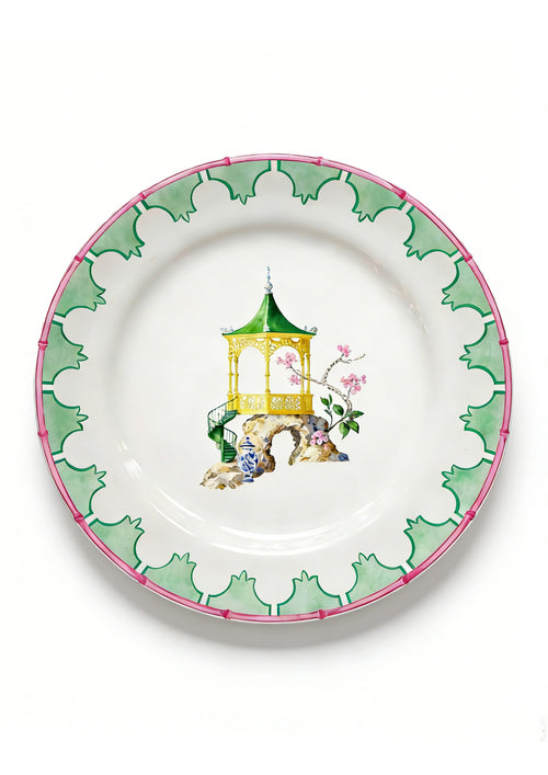 Versatile Ceramic Platter– Green Pavilion【Pre-order】